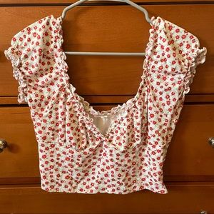 Pacsun LA Hearts Floral Crop Top